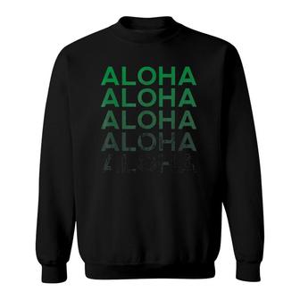 Retro Aloha Hawaii Hawaiian Gift Sweatshirt | Mazezy
