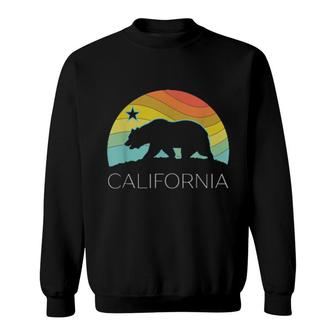 Retro California Bear Vintage Beach Cali Pride Surf 70S 80S Sweatshirt | Mazezy