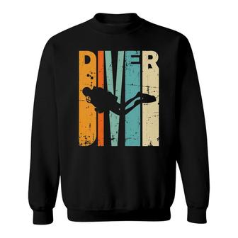 Retro Diving Vintage Diving Instructor Gift Scuba Diving Tank Top Sweatshirt | Mazezy