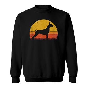 Retro Dobermann Dog Mom Dog Dad Gift Vintage Doberman Sweatshirt | Mazezy