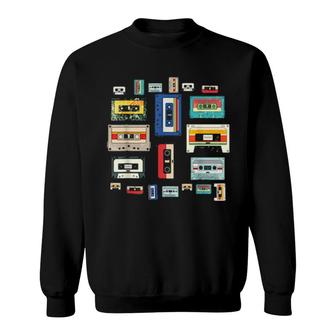 Retro Eighties Music Mixtape 1980S Generation 80S Cassette Sweatshirt | Mazezy