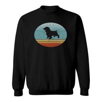 Retro English Cocker Spaniel Dog Breed Vintage Style Dogs Sweatshirt | Mazezy