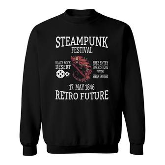 Retro Future Steampunk Steamfantasy T Sweatshirt | Mazezy