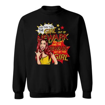 Retro Girl Aus Newark Comic Style Newark Girl Sweatshirt | Mazezy