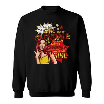 Retro Girl From Glendale Comic Style Glendale Girl Sweatshirt | Mazezy