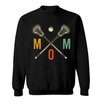 Retro Lacrosse Mom Lax Mom Lax Player Team Sports Lover Cute Sweatshirt | Mazezy