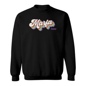 Retro Marfa Texas State Gift Sweatshirt | Mazezy