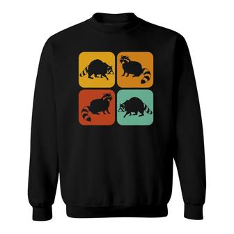 Retro Raccoon I Aesthetic I Raccoon Sweatshirt | Mazezy