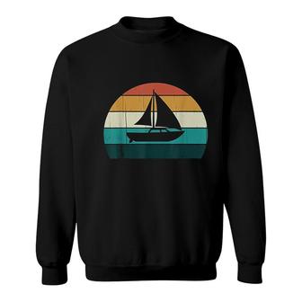 Retro Sailing Boat Sweatshirt | Mazezy