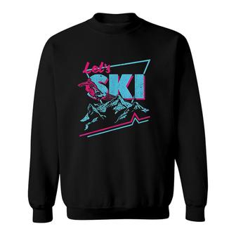 Retro Ski Vintage 80S 90S Ski Outfit Ski Sweatshirt - Thegiftio UK