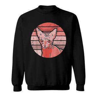 Retro Sphynx Katze Motiv Haustier Kätzchen Katzen Sphynx Sweatshirt | Mazezy