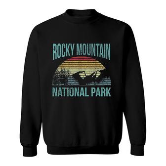 Retro Vintage National Park Rocky Mountain National Park Gift Sweatshirt - Thegiftio UK