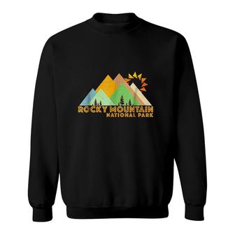 Retro Vintage Rocky Mountain National Park Birthday Gift Sweatshirt - Seseable
