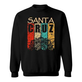 Retro Vintage Santa Cruz California Surfer Sweatshirt | Mazezy