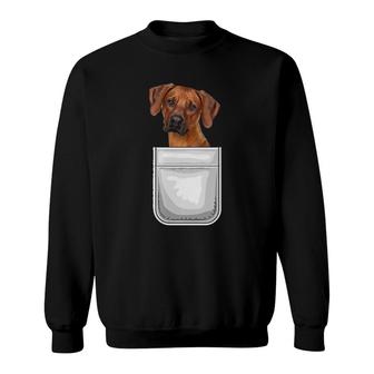 Rhodesian Ridgeback Puppy Dog In Your Pocket Sweatshirt | Mazezy