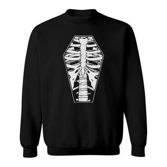 RIBCAGEs Coffin Sweatshirt | Mazezy