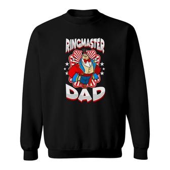 Ringmaster Dad Clown Circus Carnival Costume Sweatshirt | Mazezy