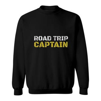 Road Trip Captain Summer Camping Travel Sweatshirt | Mazezy