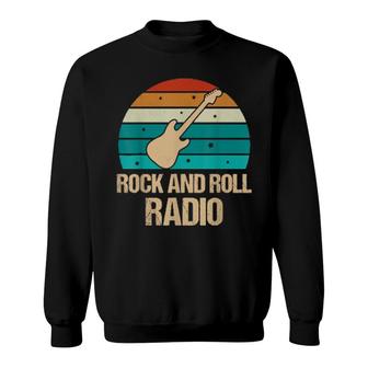 Rock And Roll Radio Retro Rock & Roll Rockmusik Sweatshirt | Mazezy