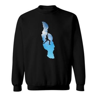 Rock Climber Apparel Climbing Design For Men Rock Climbing Sweatshirt | Mazezy