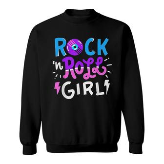 Rock N Roll Girl Music Sweatshirt | Mazezy CA