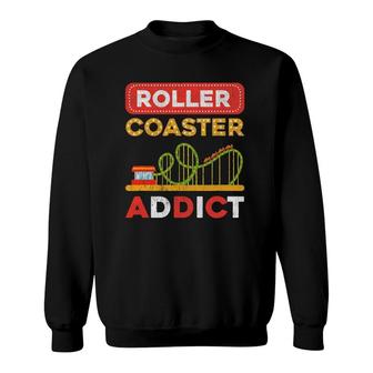 Roller Coaster Designs Roller Coaster Loving Adult Sweatshirt | Mazezy