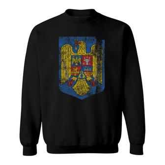 Romanian Coat Of Arms Romania Symbol Sweatshirt | Mazezy