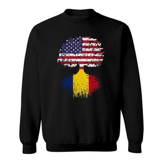 Romanian Roots Romania National Heritage Tree Gift Sweatshirt | Mazezy