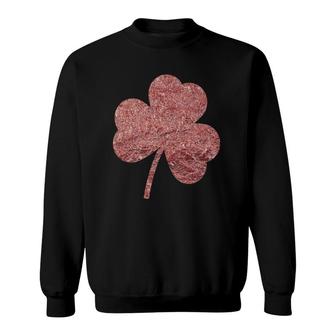 Rose Clover Irish St Patricks Paddys Day Lucky Sweatshirt | Mazezy