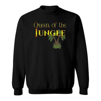 S Made By Mom_Queen Of The Jungle Sweatshirt | Mazezy DE