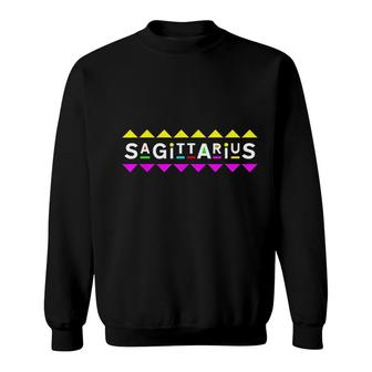 Sagittarius Zodiac Design 90s Style Sweatshirt | Mazezy
