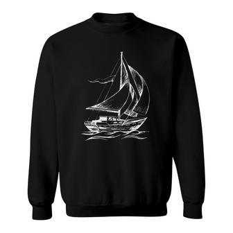 Sailboat Cool Gif For Sailboat Lovers Sweatshirt | Mazezy