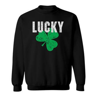 Saint Patricks Day Irish Lucky Shamrock Sweatshirt - Thegiftio UK