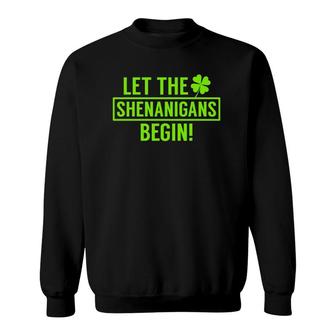 Saint Patricks Shenanigans St Patrick's Day Sweatshirt | Mazezy CA