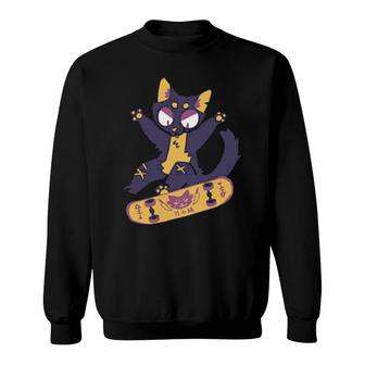 Salt Malkin Skater Cat Sweatshirt | Mazezy