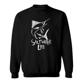 Saltwater Life Fishing Sweatshirt | Mazezy