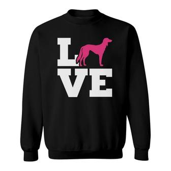 Saluki Love Dog Pet Lover Sweatshirt | Mazezy