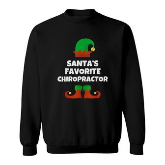 Santa Favorite Chiropractor Christmas Gift Chiropractic Sweatshirt - Thegiftio