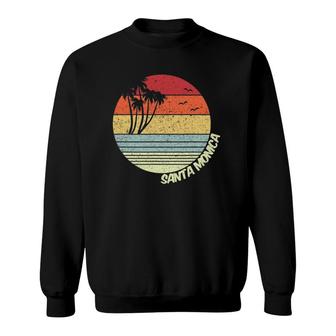 Santa Monica California Beach Vacation Souvenir Sweatshirt | Mazezy