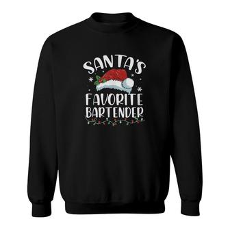 Santas Favorite Bartender Sweatshirt | Mazezy UK