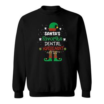 Santas Favorite Dental Hygienist Sweatshirt | Mazezy