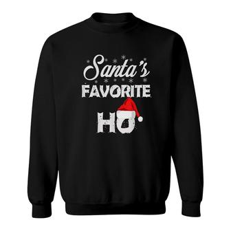 Santas Favorite Ho Sweatshirt | Mazezy