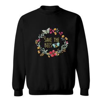 Save The Bees Nature Lovers Gift Sweatshirt | Mazezy