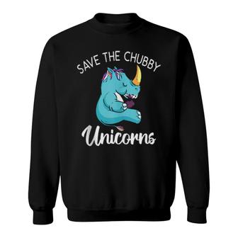 Save The Chubby Unicorns Rhino Animal Rights Sweatshirt | Mazezy