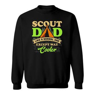 Scout Dad Cub Leader Boy Camping Scouting Sweatshirt | Mazezy