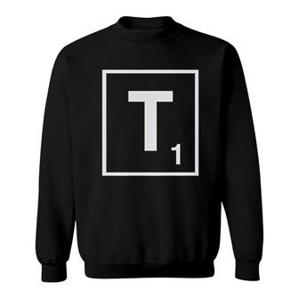 Scrabble Initial Monogram Letter Sweatshirt | Mazezy