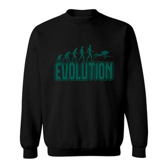 Scuba Diving Evolution Sport Lover Gift For Diver Sweatshirt - Thegiftio UK