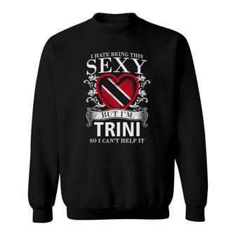Sexy Trini Girl I Heart Flag Of Trinidad And Tobago Sweatshirt | Mazezy