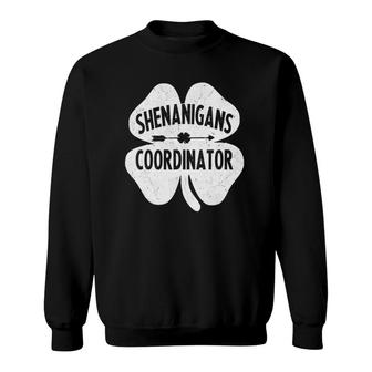 Shenanigans Coordinator St Patricks Day Teacher Gift Sweatshirt | Mazezy