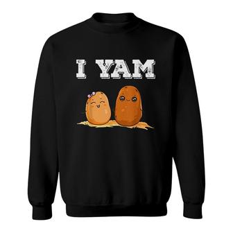 Shes My Sweet Potato I Yam Cute Couple Matching V2 Sweatshirt - Thegiftio